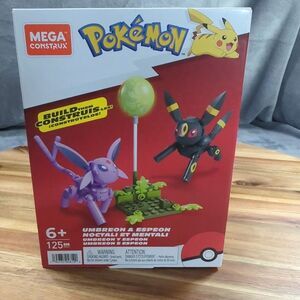 Mega Construx Pokemon Umbreon Espeon Set 125 Pcs HGC21 New Black Building